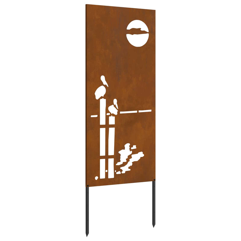 Load image into Gallery viewer, Vidaxl tuin privacy screen fretwerk roestig 50 x 140 cm cortenstaal
