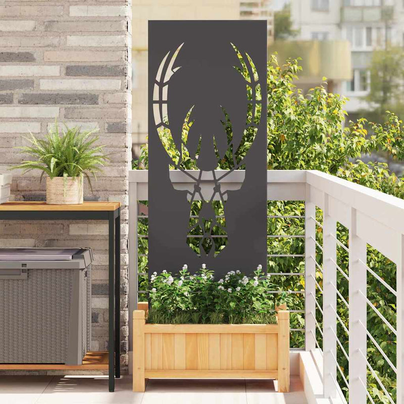 Load image into Gallery viewer, Vidaxl tuin privacy screen zwart 50 x 140 cm koudgewalst staal
