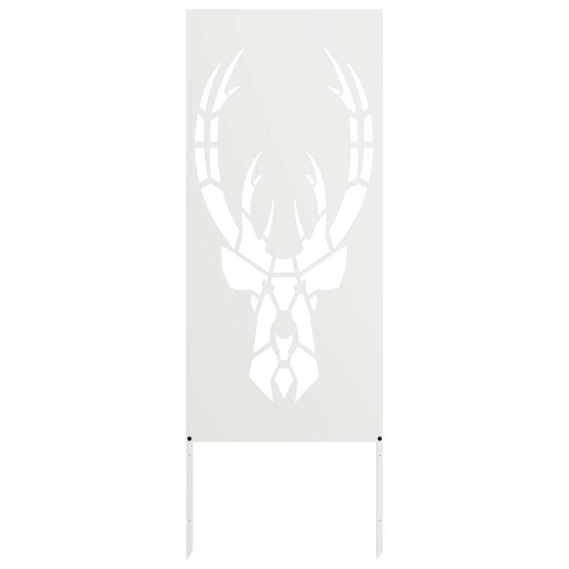 Load image into Gallery viewer, Vidaxl tuin privacy screen wit 50 x 140 cm koudgewalst staal
