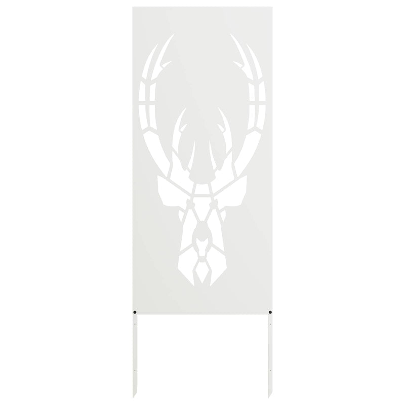 Load image into Gallery viewer, Vidaxl tuin privacy screen wit 50 x 140 cm koudgewalst staal
