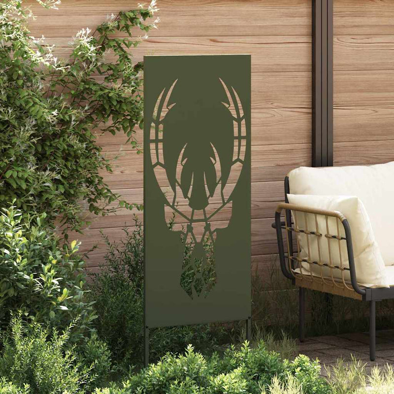 Load image into Gallery viewer, Vidaxl tuin privacy screen olijfgroen 50 x 140 cm koudgewalst staal
