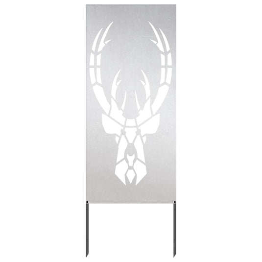 Vidaxl tuin privacy screen zilver 50 x 140 cm roestvrij staal