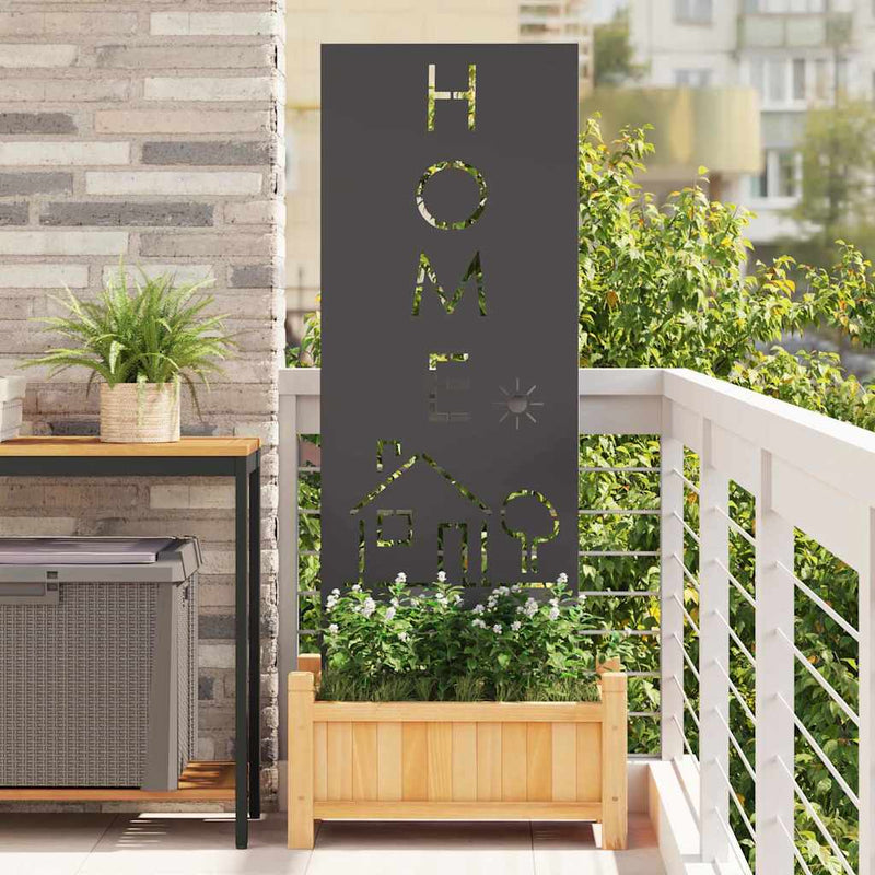Load image into Gallery viewer, Vidaxl tuin privacy screen zwart 50 x 140 cm koudgewalst staal
