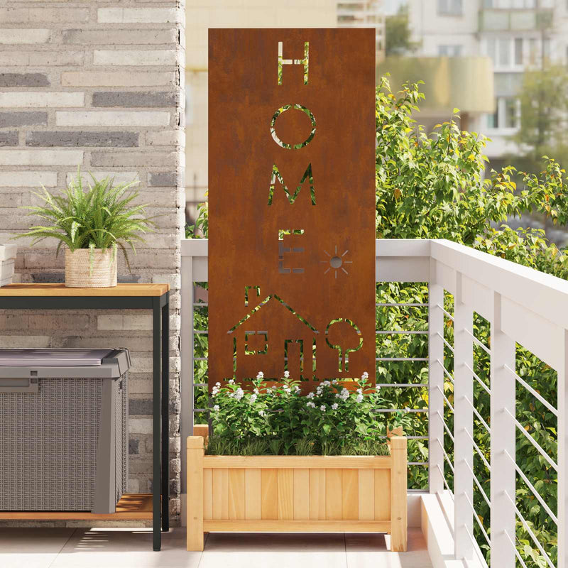 Load image into Gallery viewer, Vidaxl tuin privacy screen fretwerk roestig 50 x 140 cm cortenstaal
