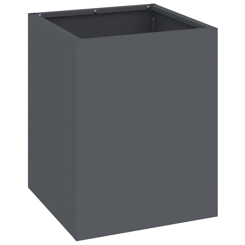 Load image into Gallery viewer, Vidaxl tuin bloempot antraciet 32 x 32 x 40 cm koudgewalst staal

