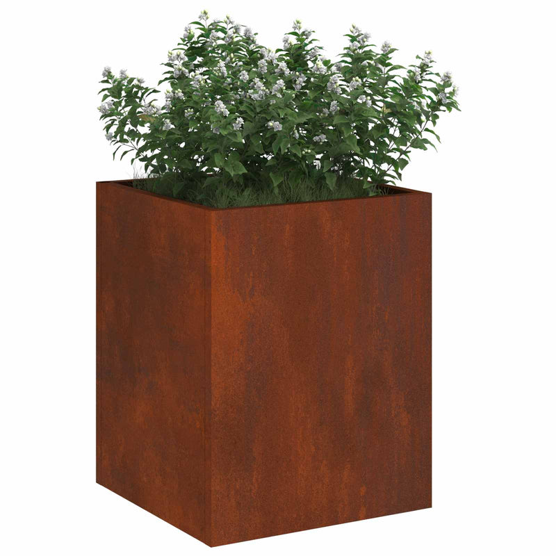 Load image into Gallery viewer, Vidaxl tuin bloempot cortenstaal 32 x 32 x 40 cm cortenstaal
