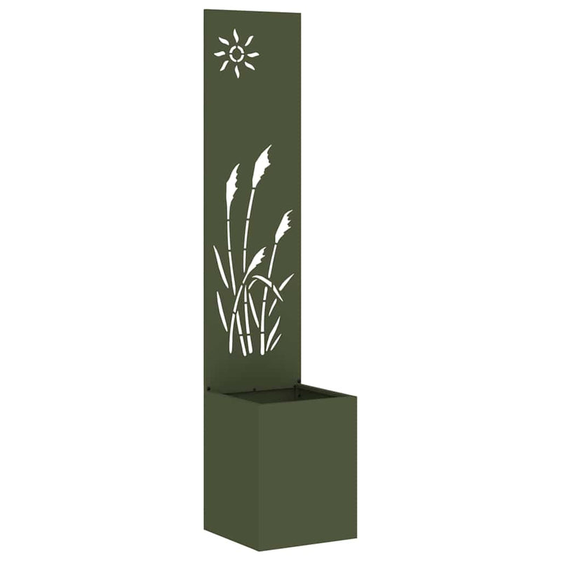 Load image into Gallery viewer, Vidaxl tuin privacy screen olijfgroen 32 x 140 cm koudgewalst staal
