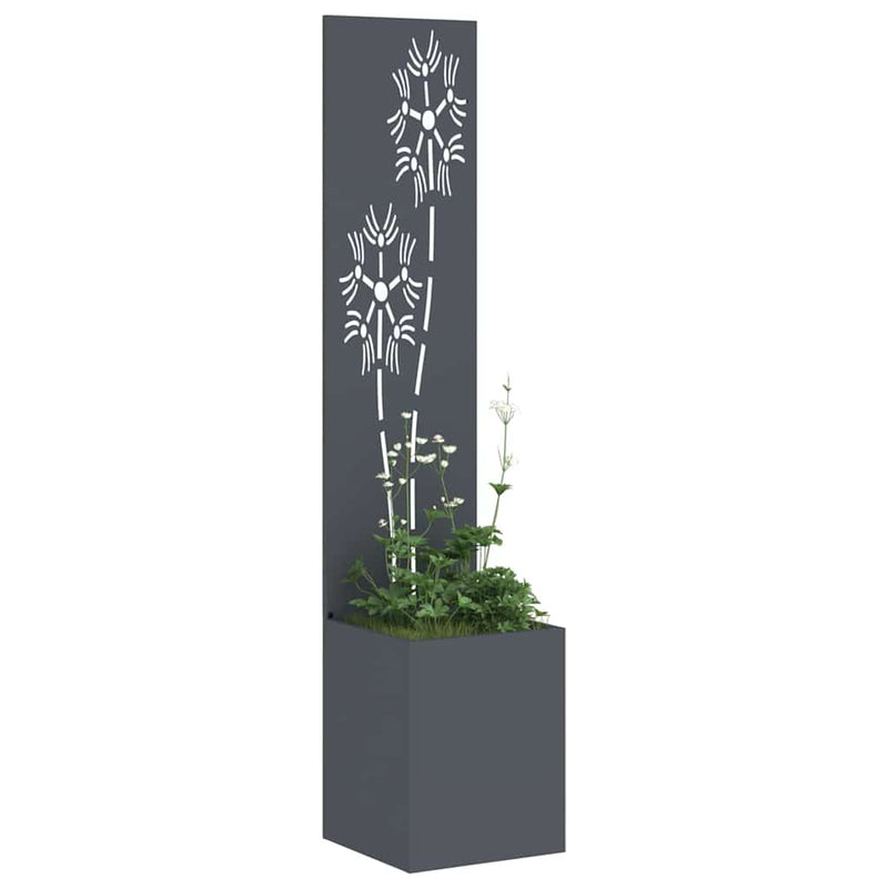 Load image into Gallery viewer, Vidaxl tuin privacy screen antraciet 32 x 140 cm koudgewalst staal
