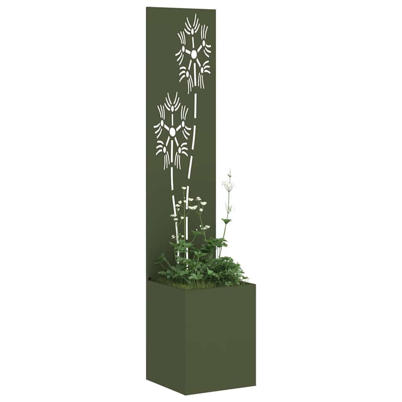 Load image into Gallery viewer, Vidaxl tuin privacy screen olijfgroen 32 x 140 cm koudgewalst staal
