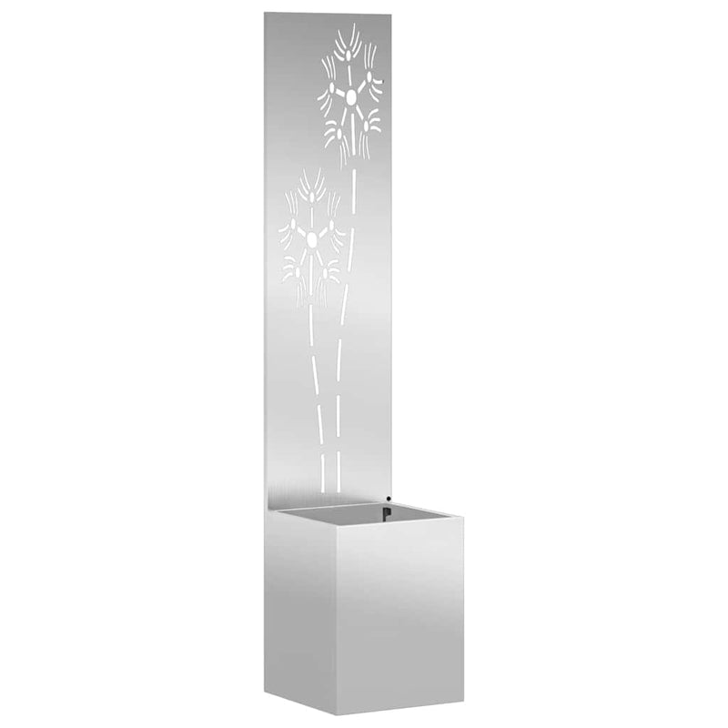 Load image into Gallery viewer, Vidaxl tuin privacy screen zilver 32 x 140 cm gegalvaniseerd staal
