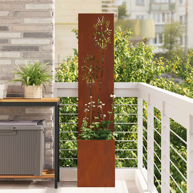 Load image into Gallery viewer, Vidaxl tuin privacy screen roestig 32 x 32 x 150 cm cortenstaal
