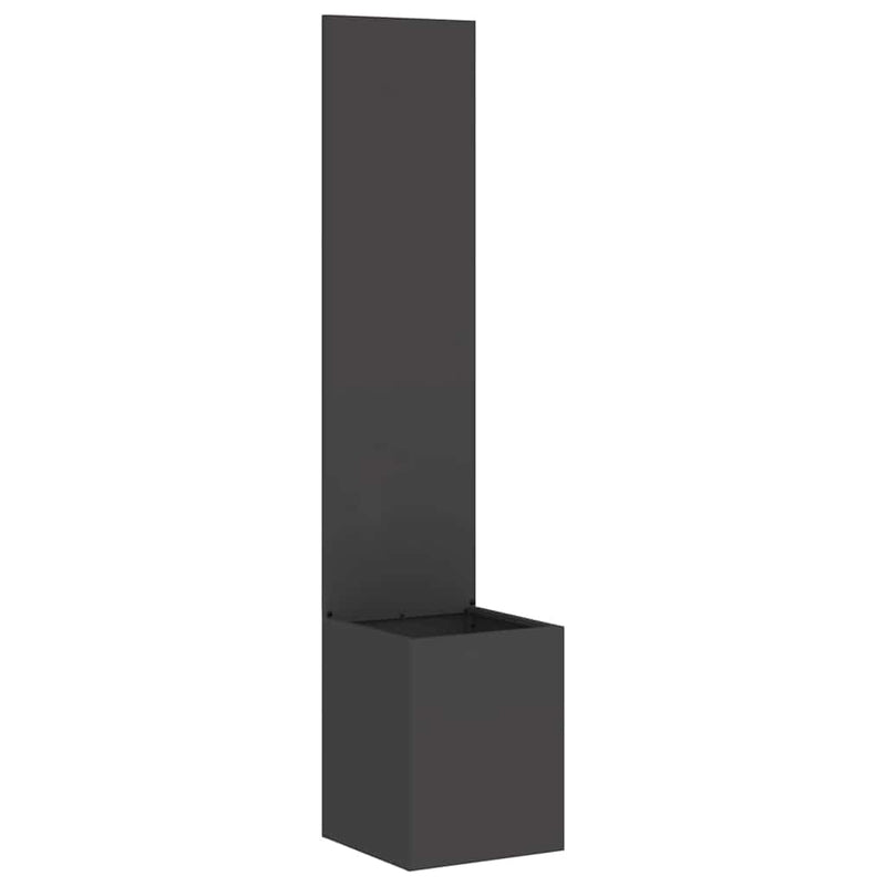Load image into Gallery viewer, Vidaxl tuin privacy screen zwart 32 x 32 x 150 cm koudgewalst staal
