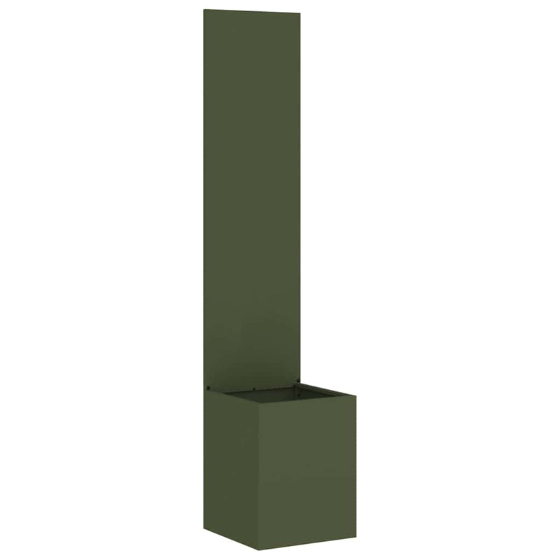 Load image into Gallery viewer, Vidaxl tuin privacy screen olijfgroen 32 x 140 cm koudgewalst staal
