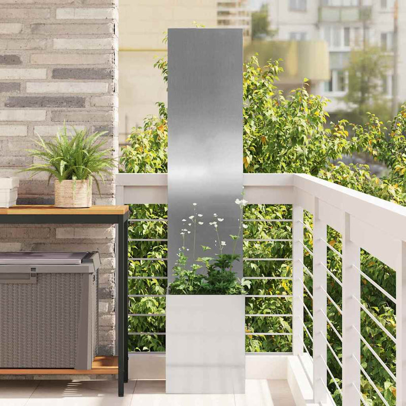 Load image into Gallery viewer, Vidaxl tuin privacy screen zilver 32 x 140 cm gegalvaniseerd staal

