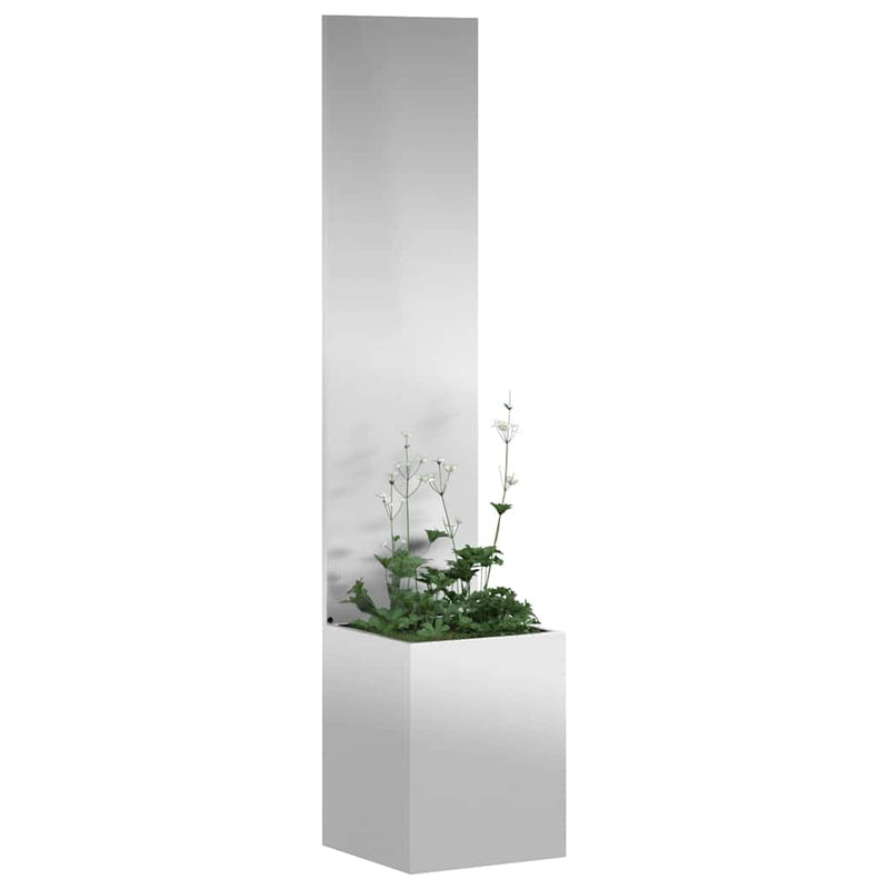 Load image into Gallery viewer, Vidaxl tuin privacy screen zilver 32 x 140 cm gegalvaniseerd staal

