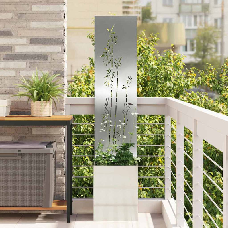Load image into Gallery viewer, Vidaxl tuin privacy screen zilver 32 x 140 cm gegalvaniseerd staal
