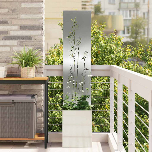 Vidaxl tuin privacy screen zilver 32 x 140 cm gegalvaniseerd staal