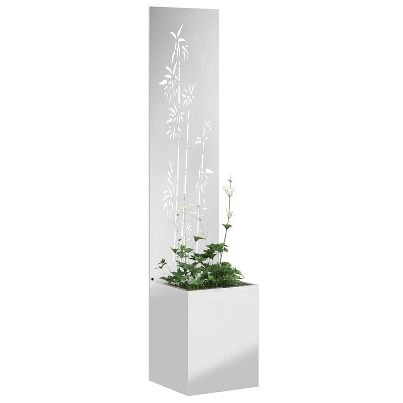 Load image into Gallery viewer, Vidaxl tuin privacy screen zilver 32 x 140 cm gegalvaniseerd staal
