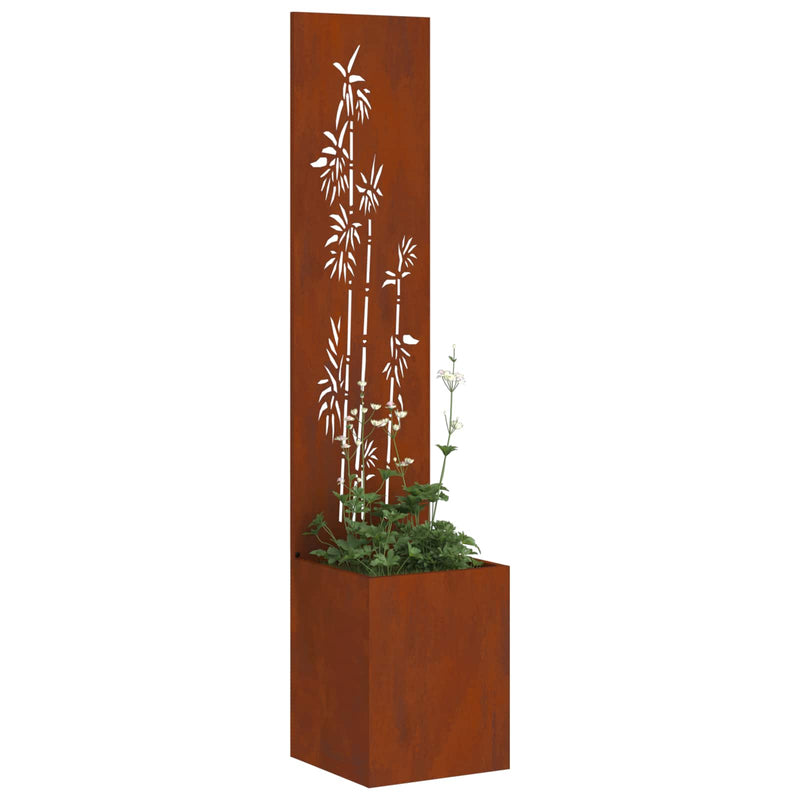 Load image into Gallery viewer, Vidaxl tuin privacy screen roestig 32 x 32 x 150 cm cortenstaal
