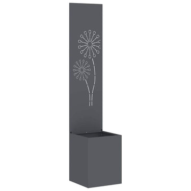 Vidaxl tuin privacy screen antraciet 32 x 140 cm koudgewalst staal