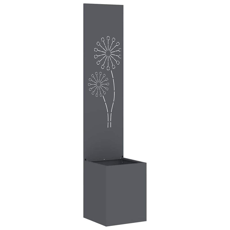 Load image into Gallery viewer, Vidaxl tuin privacy screen antraciet 32 x 140 cm koudgewalst staal
