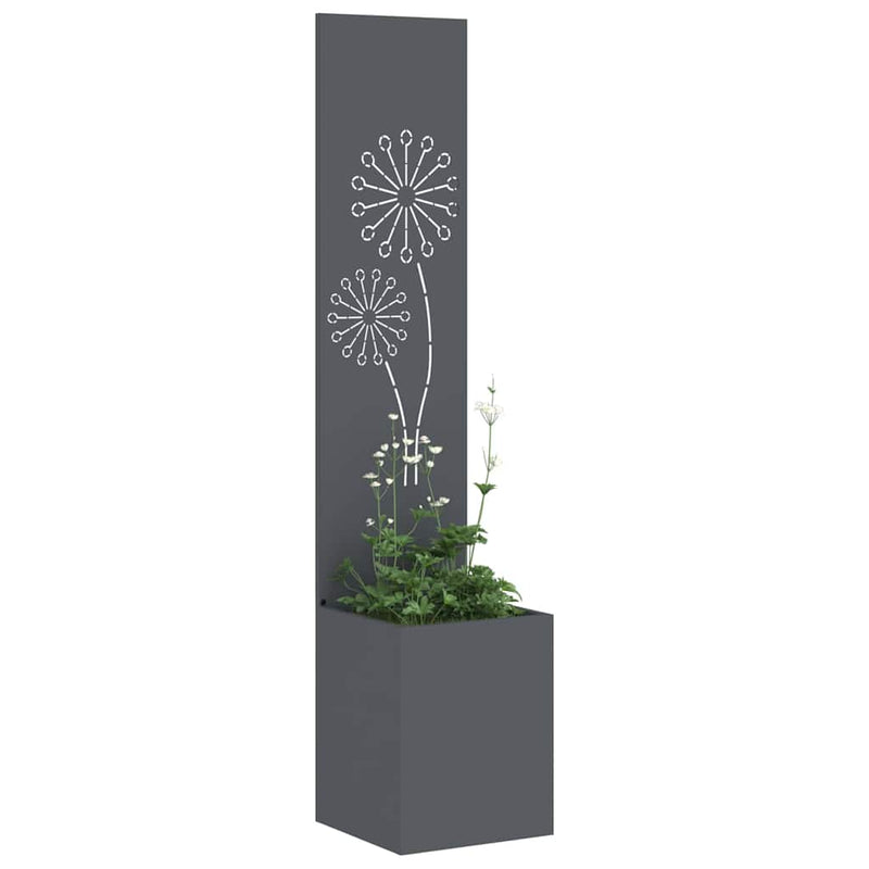 Load image into Gallery viewer, Vidaxl tuin privacy screen antraciet 32 x 140 cm koudgewalst staal
