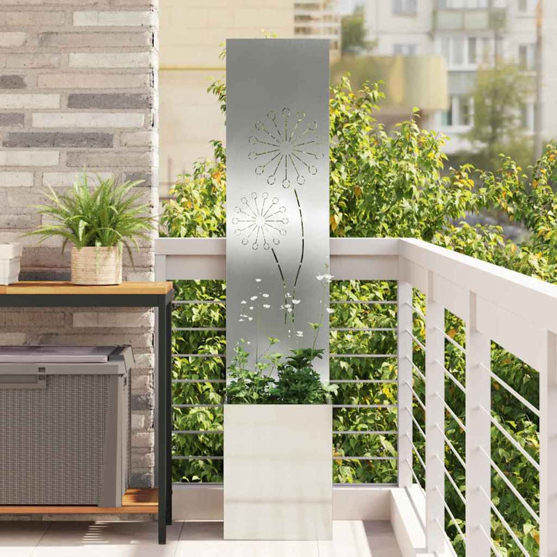 Load image into Gallery viewer, Vidaxl tuin privacy screen zilver 32 x 140 cm gegalvaniseerd staal
