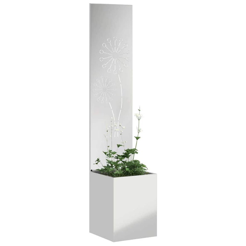 Load image into Gallery viewer, Vidaxl tuin privacy screen zilver 32 x 140 cm gegalvaniseerd staal
