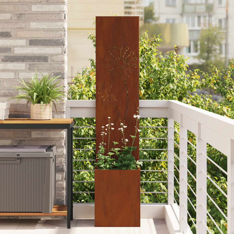 Load image into Gallery viewer, Vidaxl tuin privacy screen roestig 32 x 32 x 150 cm cortenstaal
