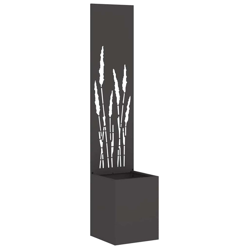 Load image into Gallery viewer, Vidaxl tuin privacy screen zwart 32 x 32 x 150 cm koudgewalst staal
