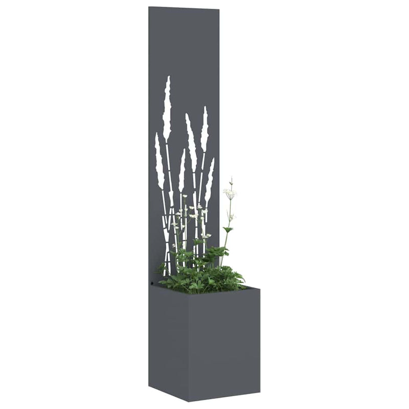 Load image into Gallery viewer, Vidaxl tuin privacy screen antraciet 32 x 140 cm koudgewalst staal
