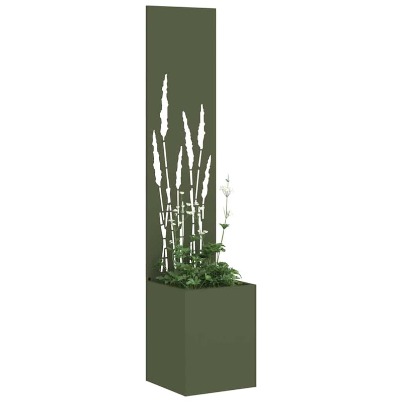 Load image into Gallery viewer, Vidaxl tuin privacy screen olijfgroen 32 x 140 cm koudgewalst staal
