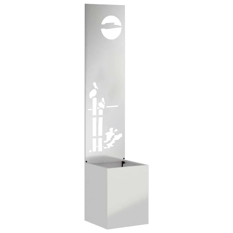 Load image into Gallery viewer, Vidaxl tuin privacy screen zilver 32 x 140 cm gegalvaniseerd staal
