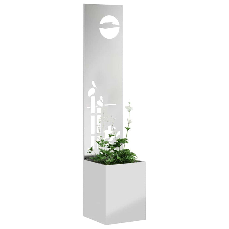 Load image into Gallery viewer, Vidaxl tuin privacy screen zilver 32 x 140 cm gegalvaniseerd staal
