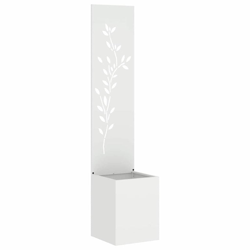 Load image into Gallery viewer, Vidaxl tuin privacy screen wit 32 x 32 x 150 cm koudgewalst staal
