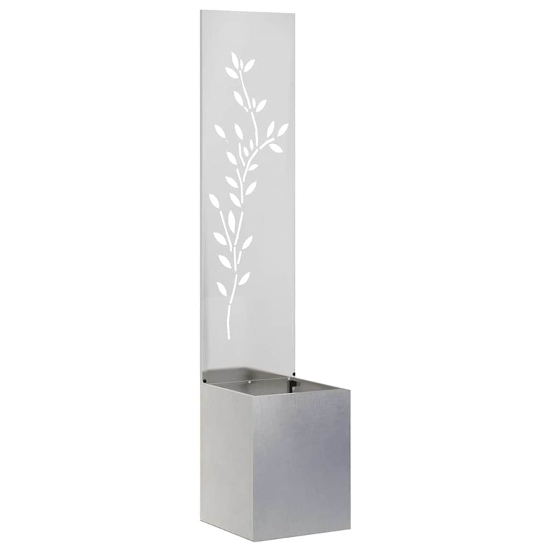 Load image into Gallery viewer, Vidaxl tuin privacy screen zilver 32 x 32 x 150 cm roestvrij staal
