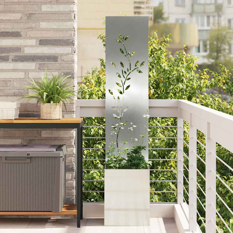 Load image into Gallery viewer, Vidaxl tuin privacy screen bloemen zilver 32 x 32 x 150 cm
