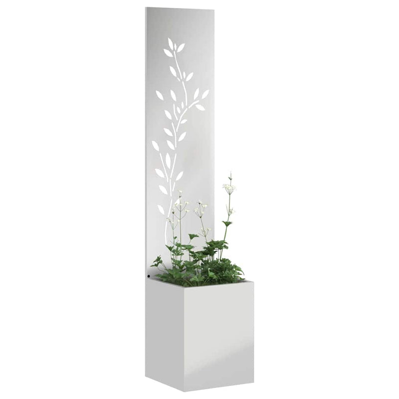 Load image into Gallery viewer, Vidaxl tuin privacy screen bloemen zilver 32 x 32 x 150 cm
