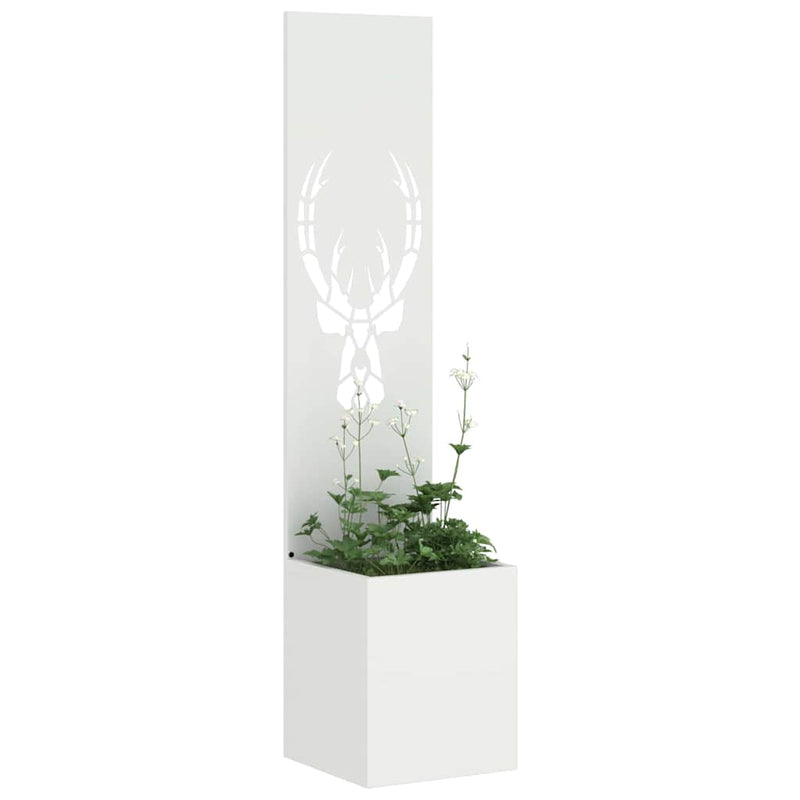 Load image into Gallery viewer, Vidaxl tuin privacy screen wit 32 x 32 x 150 cm koudgewalst staal
