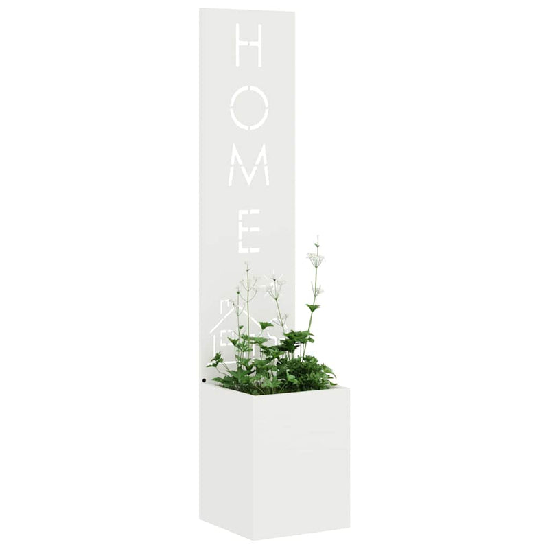 Load image into Gallery viewer, Vidaxl tuin privacy screen wit 32 x 32 x 150 cm koudgewalst staal
