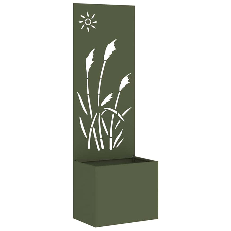 Load image into Gallery viewer, Vidaxl tuin privacy screen olijfgroen 50 x 140 cm koudgewalst staal
