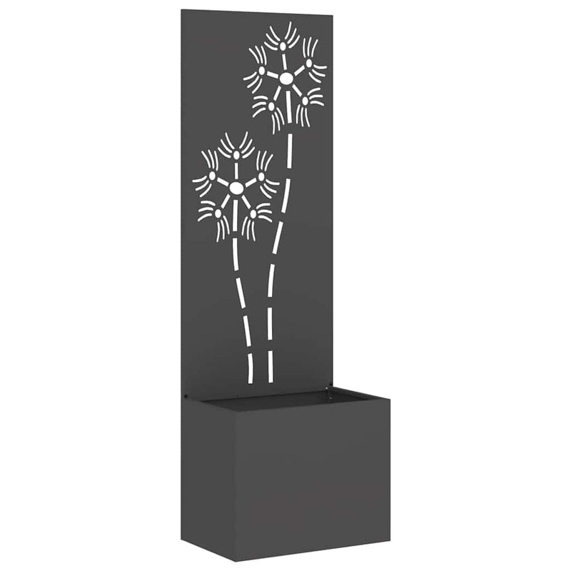 Load image into Gallery viewer, Vidaxl tuin privacy screen zwart 50 x 32 x 150 cm koudgewalst staal
