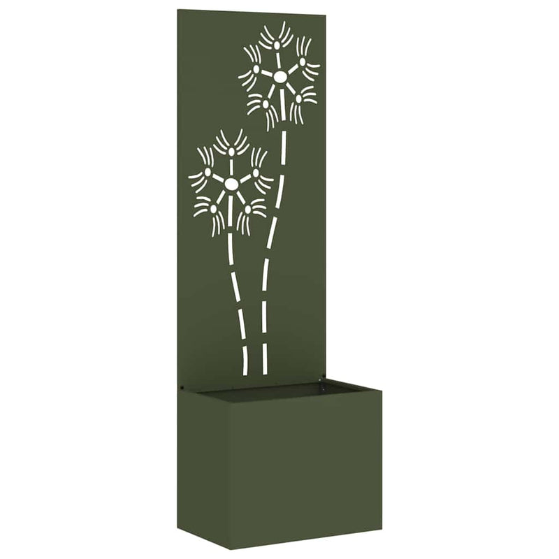 Load image into Gallery viewer, Vidaxl tuin privacy screen olijfgroen 50 x 140 cm koudgewalst staal
