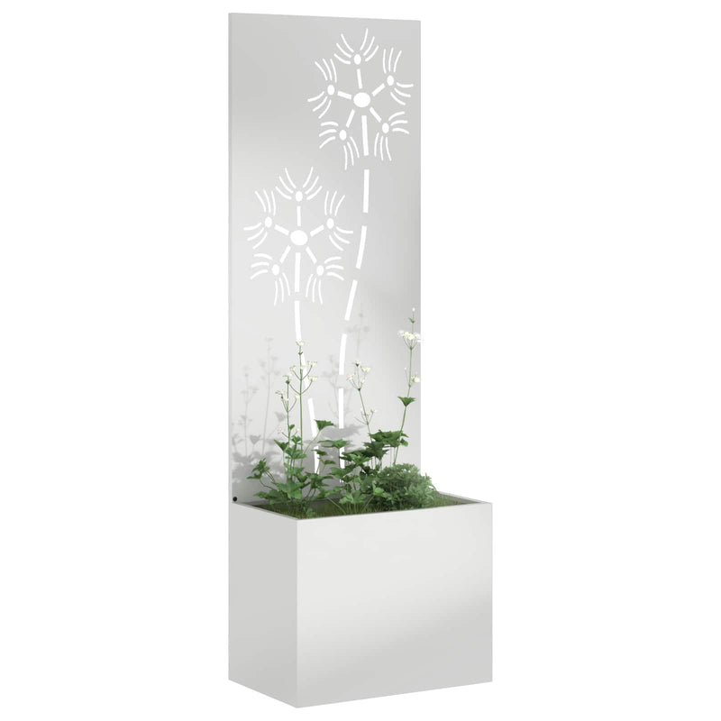 Load image into Gallery viewer, Vidaxl tuin privacy screen bloemen zilver 50 x 32 x 150 cm
