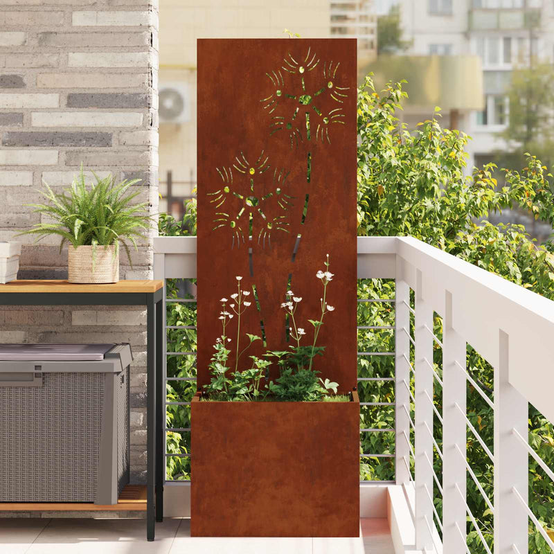 Load image into Gallery viewer, Vidaxl tuin privacy screen roestig 50 x 32 x 150 cm cortenstaal

