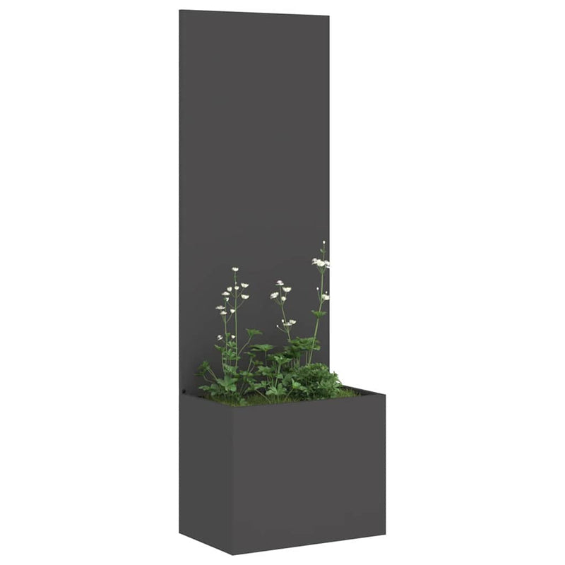 Load image into Gallery viewer, Vidaxl tuin privacy screen zwart 50 x 140 cm koudgewalst staal

