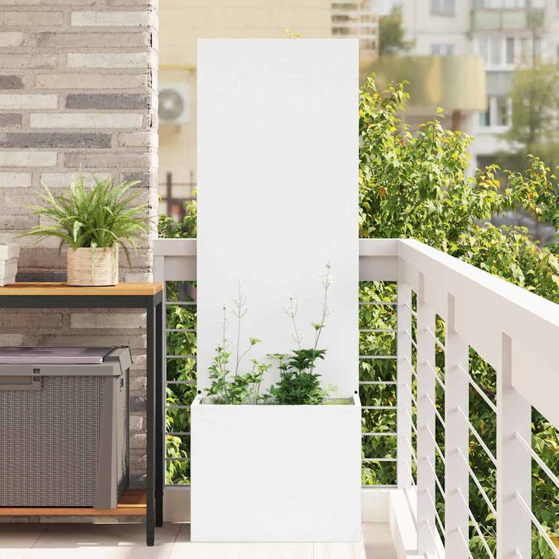 Load image into Gallery viewer, Vidaxl tuin privacy screen wit 50 x 32 x 150 cm koudgewalst staal
