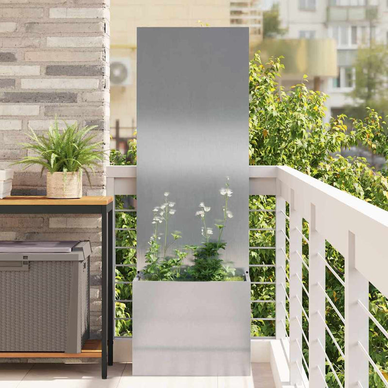 Load image into Gallery viewer, Vidaxl tuin privacy screen zilver 50 x 32 x 150 cm roestvrij staal
