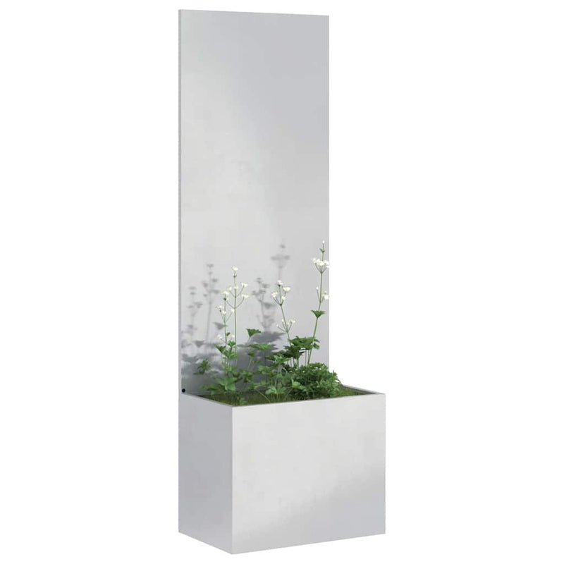 Load image into Gallery viewer, Vidaxl tuin privacy screen zilver 50 x 32 x 150 cm roestvrij staal
