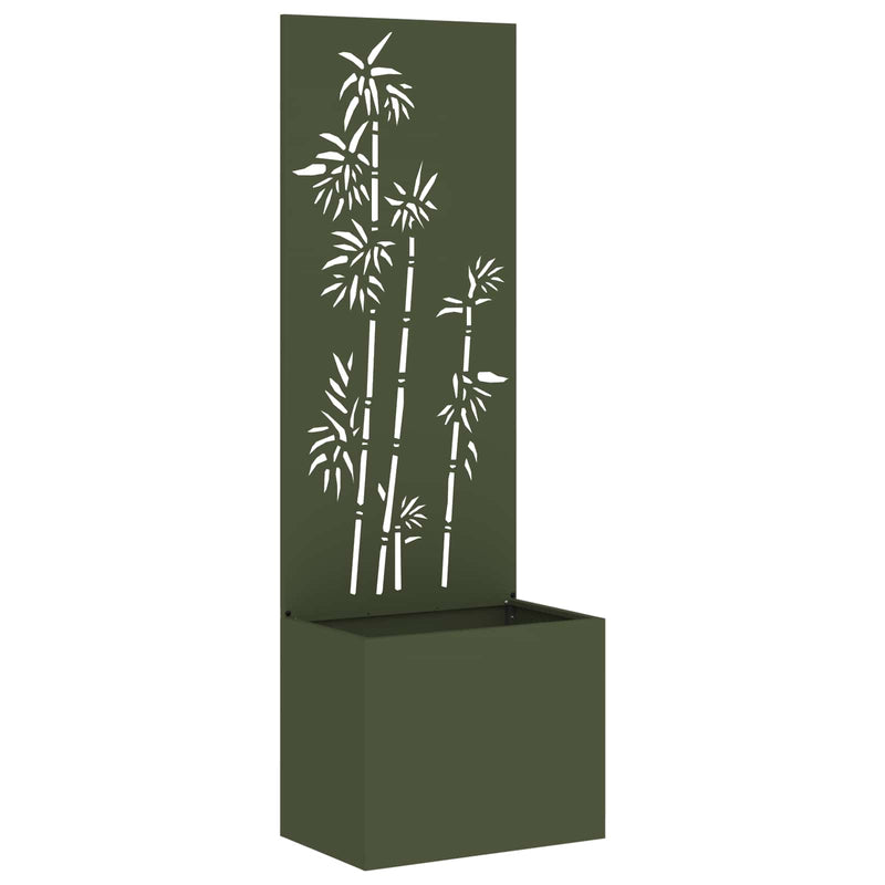 Load image into Gallery viewer, Vidaxl tuin privacy screen olijfgroen 50 x 140 cm koudgewalst staal
